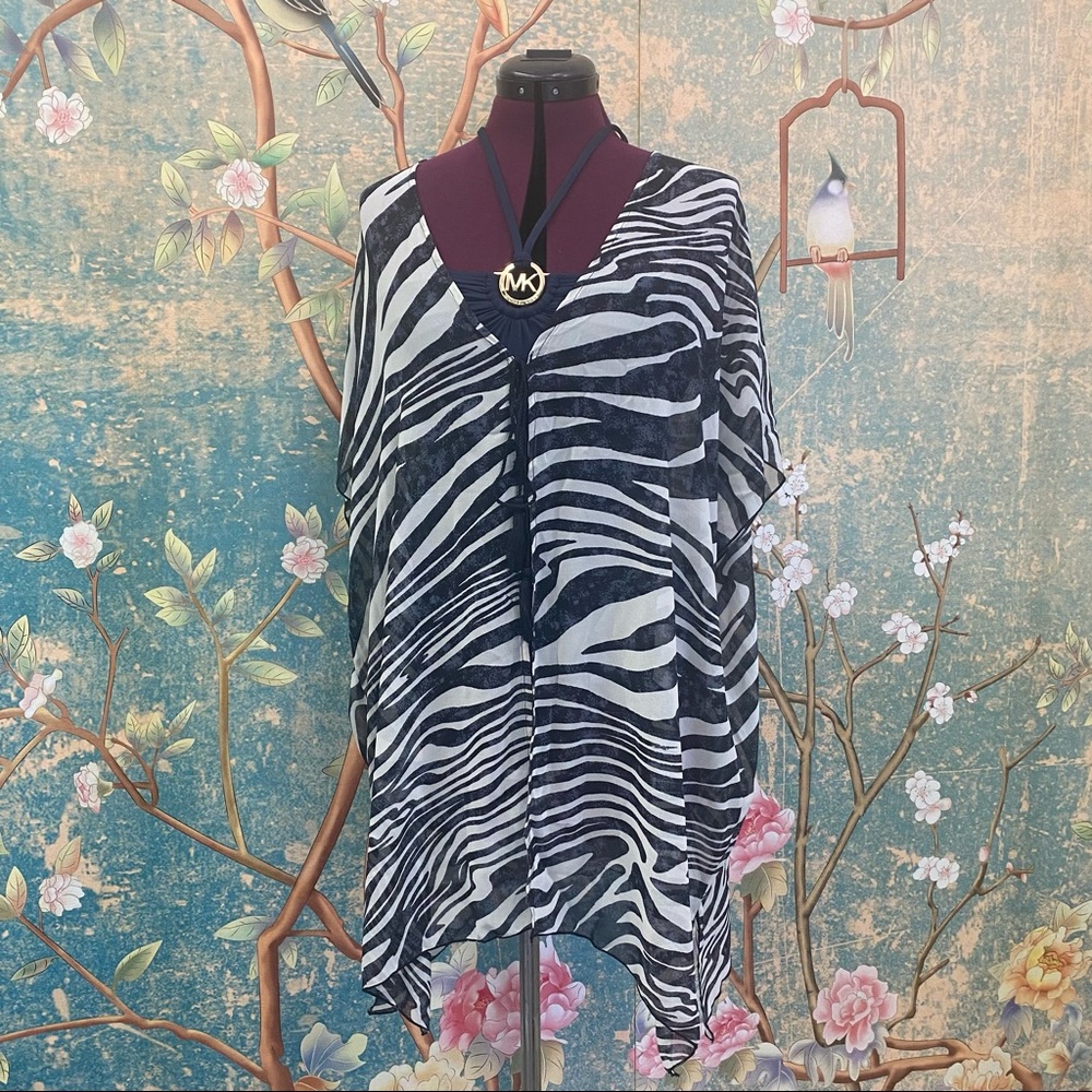 Cover 2 Cover, Wild Zebra Sheer Swimsuit Cover-Up NWT